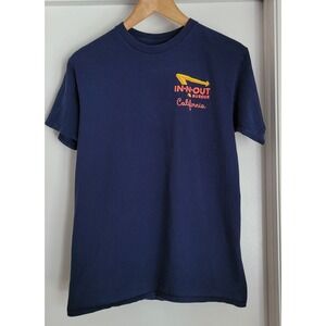 In-N-Out Burger T-Shirt Medium Casual Blue Cotton Men's